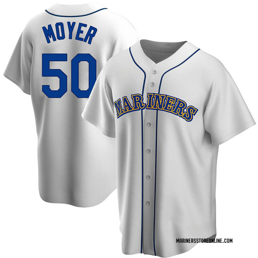 Men's Jamie Moyer Seattle Mariners Authentic White Home Jersey