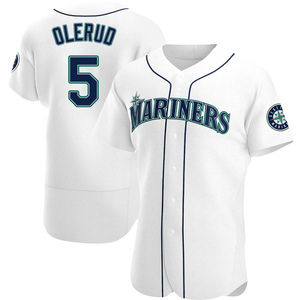 Men's John Olerud Seattle Mariners Backer T-Shirt - Ash