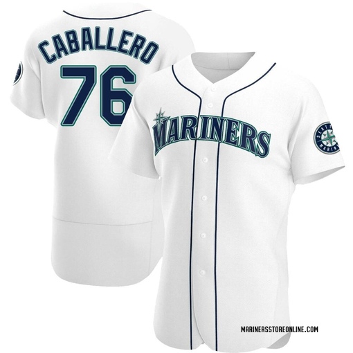 The jersey of Jose Caballero of the Seattle Mariners is seen