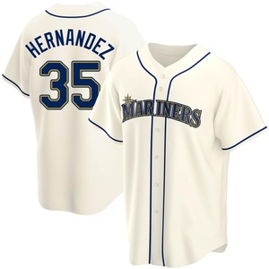 Women's Teoscar Hernandez Seattle Mariners Roster Name & Number T-Shirt -  Navy