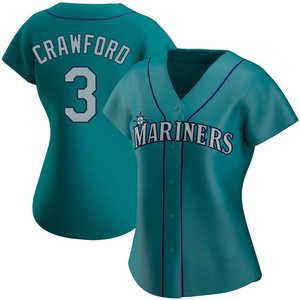 Women's J.P. Crawford Seattle Mariners Roster Name & Number T-Shirt - Navy