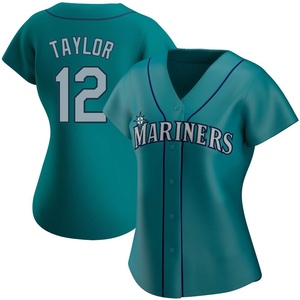 Women's Seattle Mariners Samad Taylor Authentic Aqua Alternate Jersey