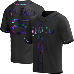 Youth Seattle Mariners Cal Raleigh Replica Black Holographic Alternate Jersey