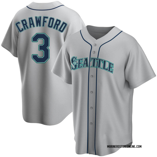  Youth J.P. Crawford Seattle Mariners Replica Home Jersey (as1,  Numeric, Numeric_18, Numeric_20, Regular) White : Sports & Outdoors