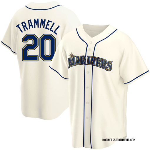 Youth Seattle Mariners Taylor Trammell Replica Cream Alternate Jersey