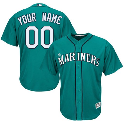 Youth Custom Seattle Mariners Replica Grey ized Road Cool Base Jersey by  Majestic